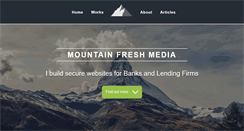 Desktop Screenshot of mountainfreshmedia.com